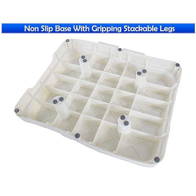 Stackable Anti-Slip Plastic Step Platform Modular Expandable, 400lbs Capacity