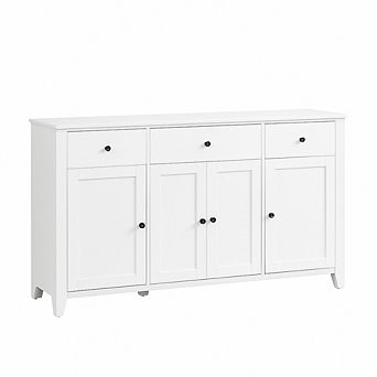 Sideboard Buffet Cabinet, 55 in Large Modern Kitchen Coffee Bar Cupboard Cabinet