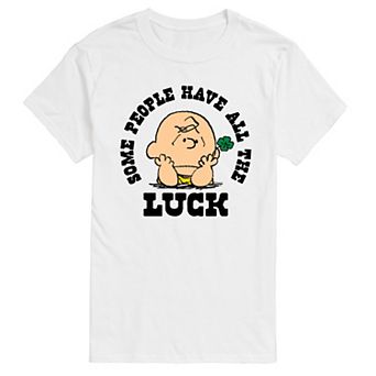 Big & Tall Peanuts Charlie Brown Some People Have All The Luck Graphic Tee
