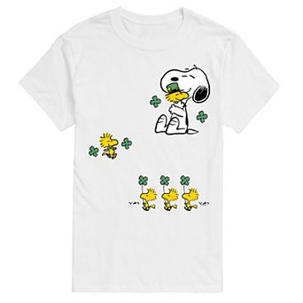Big & Tall Peanuts Snoopy & Woodstock Clovers Collage Graphic Tee