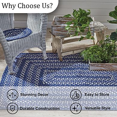 Park Designs Bluestone Braided Indoor Rug