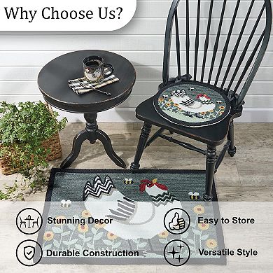 Park Designs My Little White Hen Hooked Rug