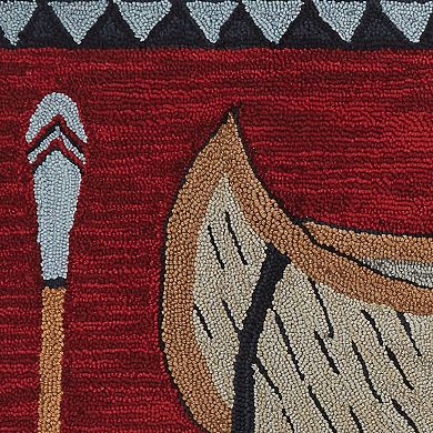 Park Designs Wilderness Canoe Indoor Hooked Rug