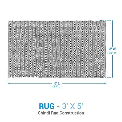 Park Designs Onyx And Ivory Chindi Rug