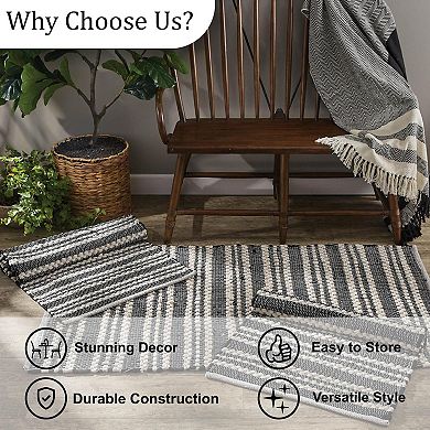 Park Designs Onyx And Ivory Chindi Rug