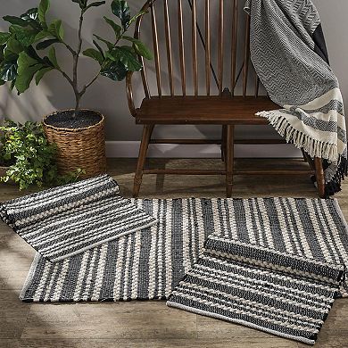 Park Designs Onyx And Ivory Chindi Rug