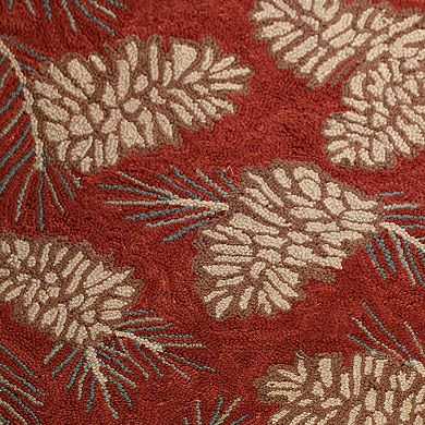 Park Designs Pinecone Indoor Hooked Rug