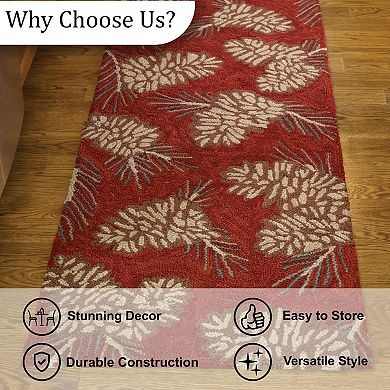 Park Designs Pinecone Indoor Hooked Rug
