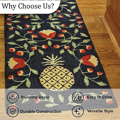 Park Designs Pineapple Indoor Hooked Rug
