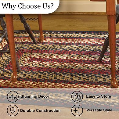 Park Designs Folk Art Braided Indoor Rug