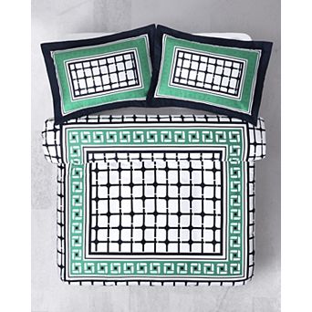 Brooks Brothers Framed Print Cotton Sateen Duvet Cover Set