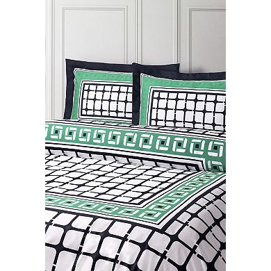 Brooks Brothers Framed Print Cotton Sateen Duvet Cover Set