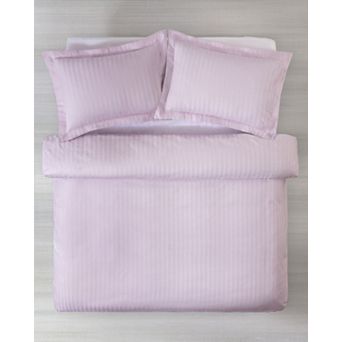 Brooks Brothers Sateen Stripe Cotton Duvet Cover Set