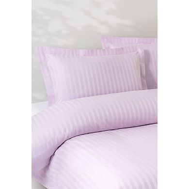 Brooks Brothers Sateen Stripe Cotton Duvet Cover Set