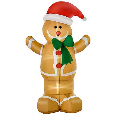 Homcom 6ft Christmas Inflatable Gingerbread Man