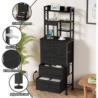 Furnulem 4-tier storage shelf