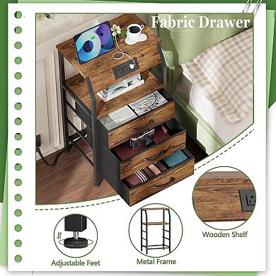 Furnulem Retro bedside table