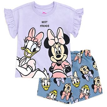 Disney Minnie Mouse T-Shirt & Chambray Shorts Set