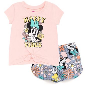 Disney Minnie Mouse T-Shirt & Chambray Shorts Set
