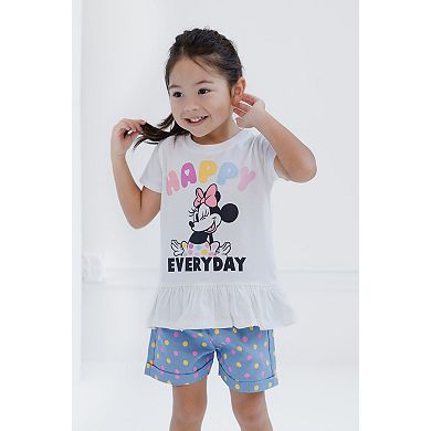 Disney Minnie Mouse T-Shirt & Chambray Shorts Set