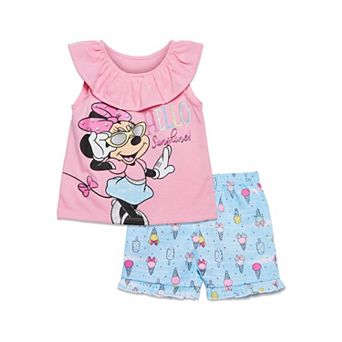 Disney Minnie Mouse T-Shirt & Chambray Shorts Set