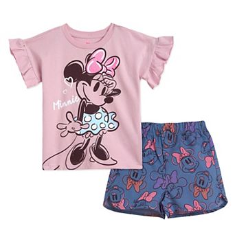 Disney Minnie Mouse T-Shirt & Chambray Shorts Set