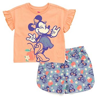 Disney Minnie Mouse T-Shirt & Chambray Shorts Set