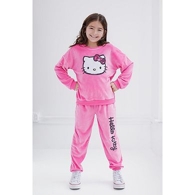 Hello Kitty Velour Sweatshirt & Pants Set