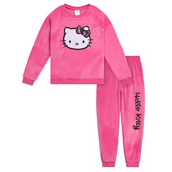 Hello Kitty Velour Sweatshirt & Pants Set