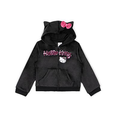 Hello Kitty Velour Hoodie & Pants Set