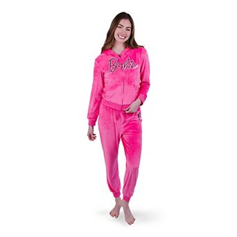 Barbie Velour Hoodie & Pants Set