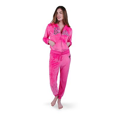 Barbie Velour Hoodie & Pants Set