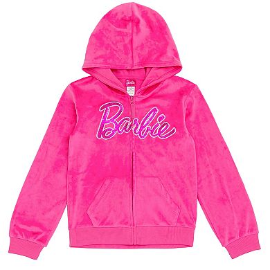 Barbie Velour Hoodie & Pants Set