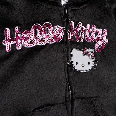 Hello Kitty Velour Hoodie & Pants Set