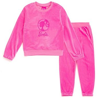 Barbie Velour Sweatshirt & Pants Set