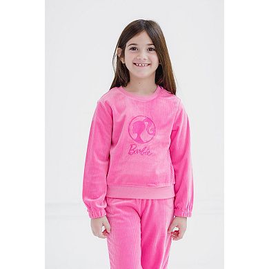 Barbie Velour Sweatshirt & Pants Set