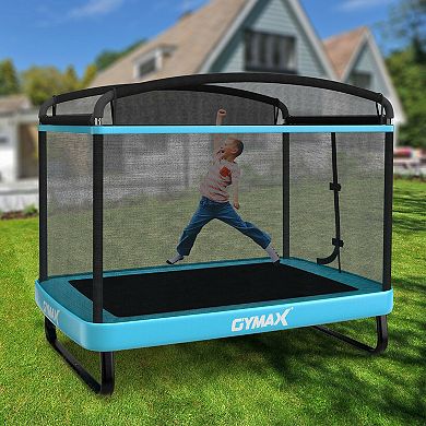 Gymax Recreational Kids Trampoline w/ Swing Safety Enclosure Indoor/Outdoor