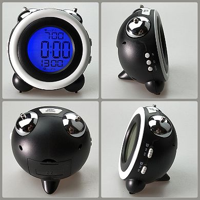 Loud Alarm Clock for Heavy Sleepers, Dual Alarms, Backlight, Creative Design 4.3"L x 2.4"W x 4.3"H