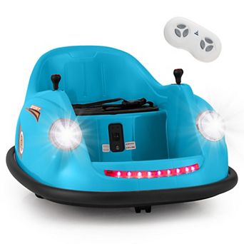 Gymax 12V Electric Kids Ride on Bumper Car Battery Powered Bumping Car w/ Remote Control