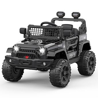 12V Kids Ride On Truck, Electric Car w/Remote, 3 Speeds, Suspension, Headlights & Music for 4-8