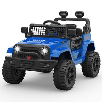 12V Kids Ride On Truck, Electric Car w/Remote, 3 Speeds, Suspension, Headlights & Music for 4-8