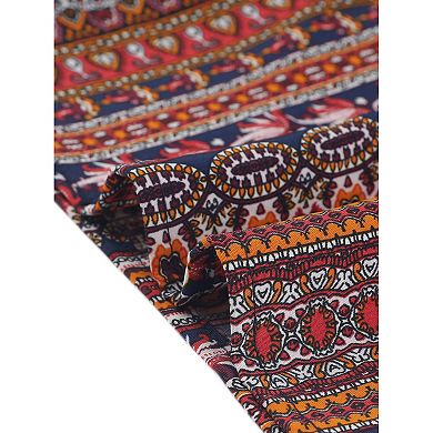 Women's Plus Size Boho Palazzo Pants Wide Leg Lounge Pant