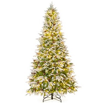 Gymax 6/7.5/9ft Artificial Christmas Tree Hinged Xmas Tree