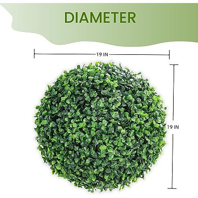 Artificial Plant Topiary Balls Outdoor for Porch Garden Backyard Home