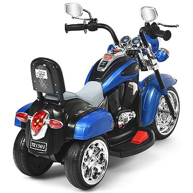 Gymax 6V Kids Ride On Chopper Motorcycle 3 Wheel Trike with Headlight