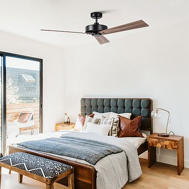 52" Modern DC Motor No Light Ceiling Fan