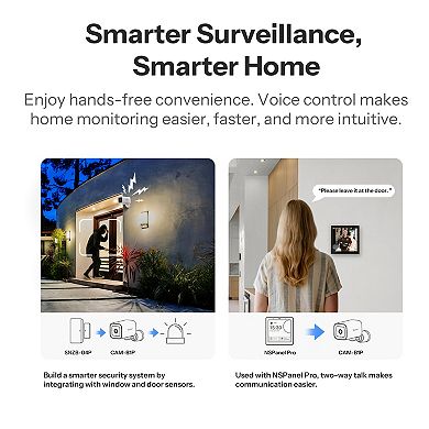 2K Wi-Fi Outdoor Security Camera with Full-Color Night Vision and AI Human Detection