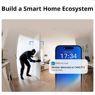 1080P Smart Indoor Pan-Tilt Camera with Two-Way Audio and Privacy Shutter