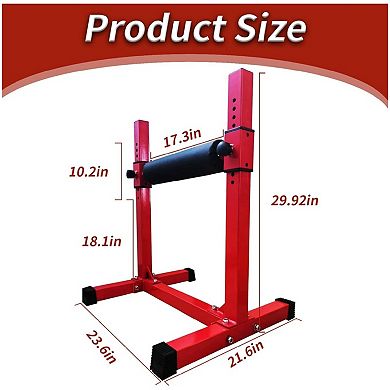 Bulgarian Split Squat Stand, 11-Level Adjustable Single Leg Squats Roller