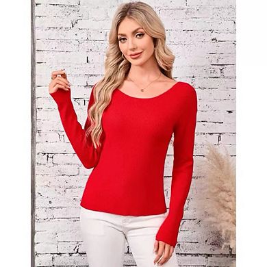 Women's Reversible V-Neck Cardigan Double Sided Soft Comfortable Versatile